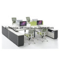 Partition de bureau avec table de bord et diviseur (FOH-CXSF4-3224)